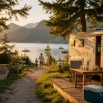 Camping international lac Annecy à Saint-Jorioz au bord du lac