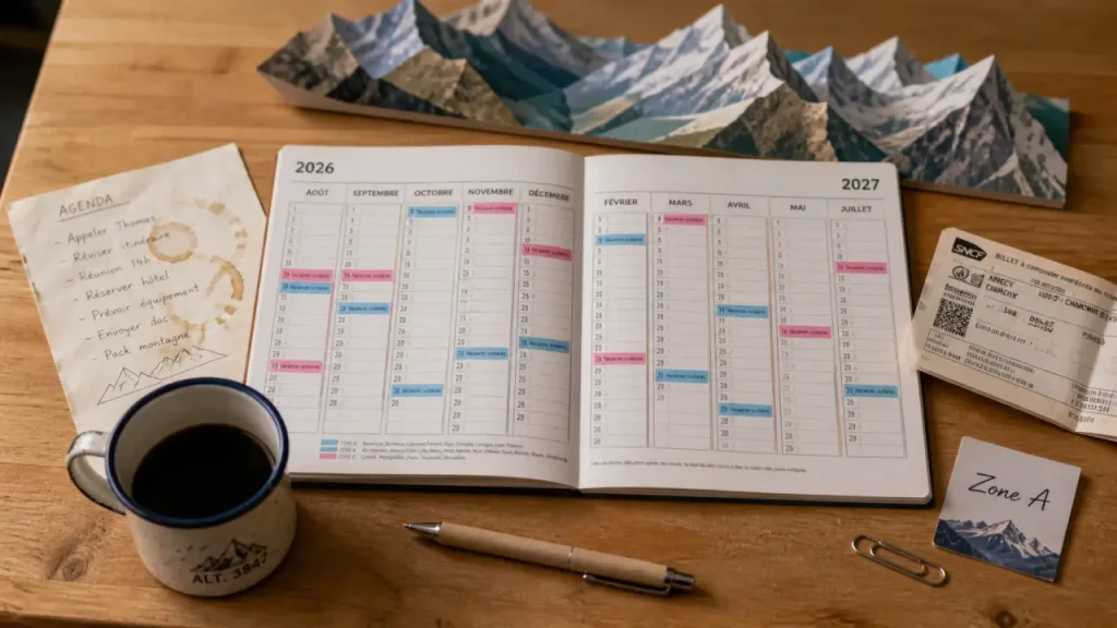 Vacances scolaires Annecy : calendrier zone A 2026-2028
