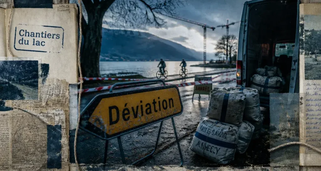 Annecy actualité : déviation et travaux au bord du lac