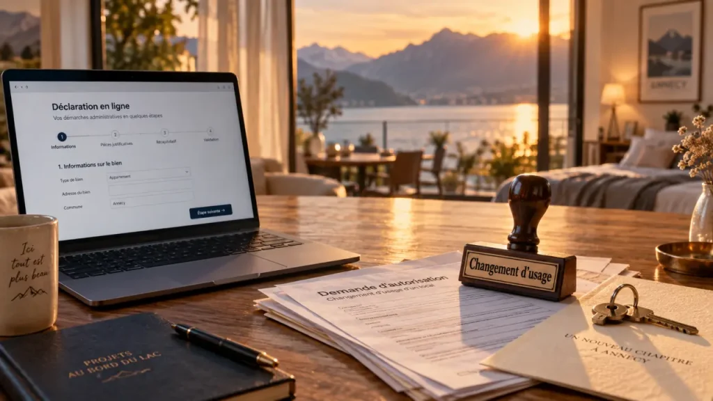 Annecy meublé de tourisme : déclaration et changement d’usage