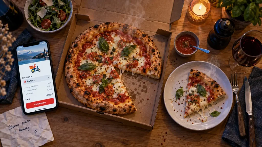 Annecy pizza livraison : commande en ligne
