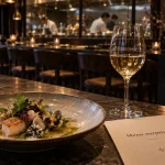Restaurant saba annecy : assiette gastronomique mer, végétal et influences asiatiques