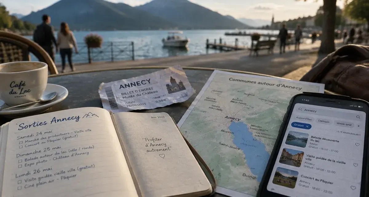 Agenda des sorties Annecy : choisir une activité sans perdre de temps