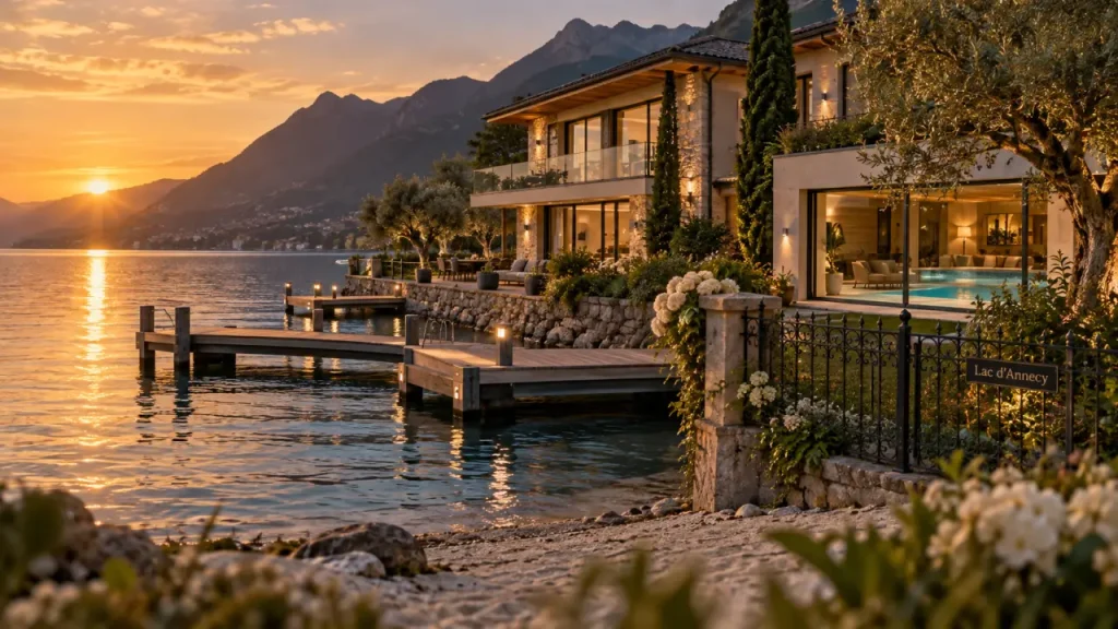 Une propriété au bord du lac d’Annecy proposée à 16 millions d’euros