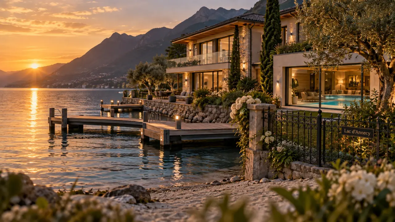 Une propriété au bord du lac d’Annecy proposée à 16 millions d’euros