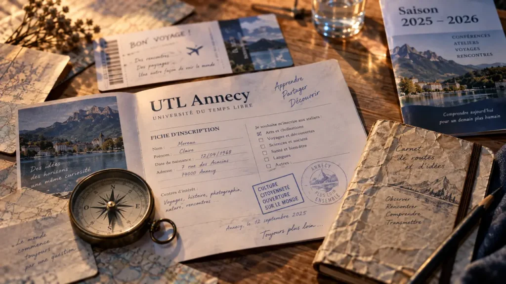 Sorties culturelles de l’UTL Annecy : programme 2025-2026 et inscription